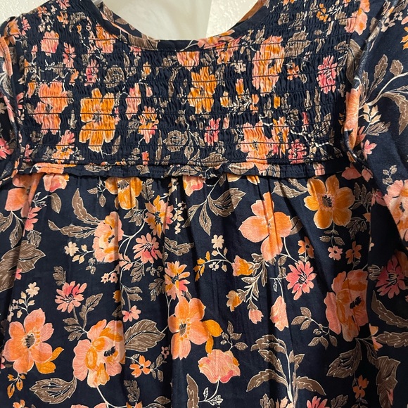 Old Navy - Coral & Dark Blue - Long Sleeve Shirt - Picture 9 of 10